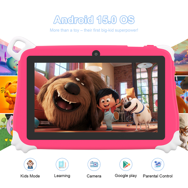 C Idea Android 15 Kids Tablet 8+256GB Tablet didattico Kidspad con APP amichevole CM86 rosa