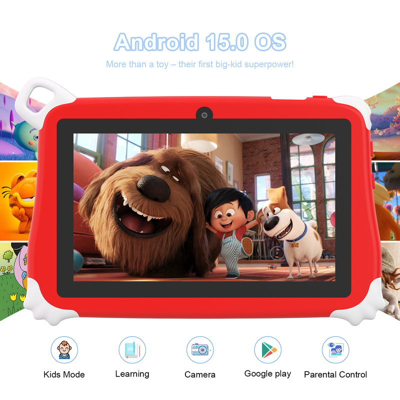 C Idea Android 15 Kids Tablet 8+256GB Tablet didattico Kidspad con APP amichevole CM86 rosso