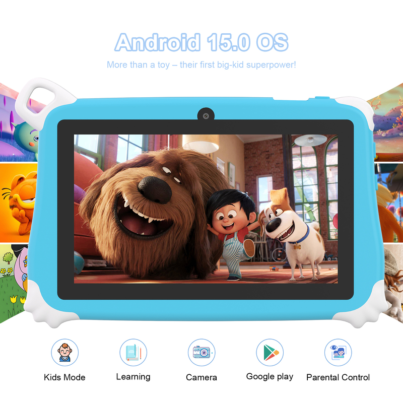 C Idea Android 15 Kids Tablet 8+256GB Tablet didattico Kidspad con Friendly APP CM86 blu