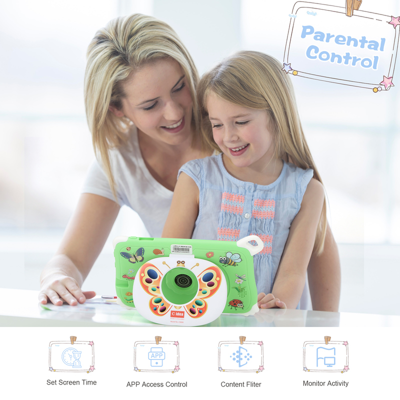 C Idea Android 15 Tablet per bambini 8+256GB Tablet educativo Kidspad con APP amichevole CM86 verde