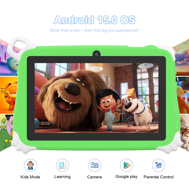 C Idea Android 15 Tablet per bambini 8+256GB Tablet educativo Kidspad con APP amichevole CM86 verde