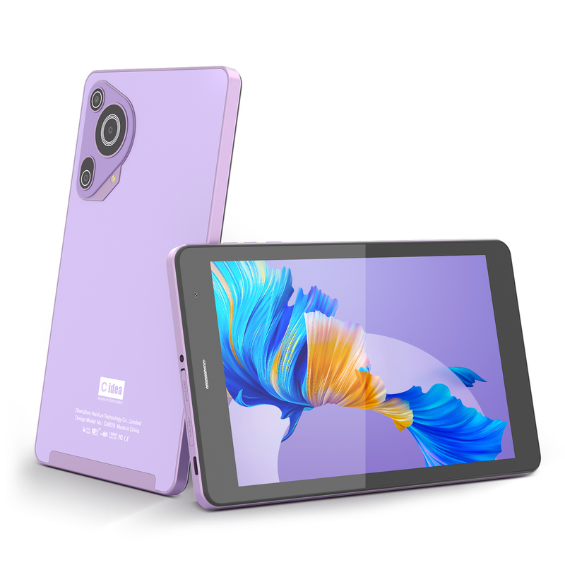 C idea Youth purple 8 Inch Tablet Android 15 con slot per schede tf, WiFi, 8GB + 512GB, 800*1280 IPS incell CM828