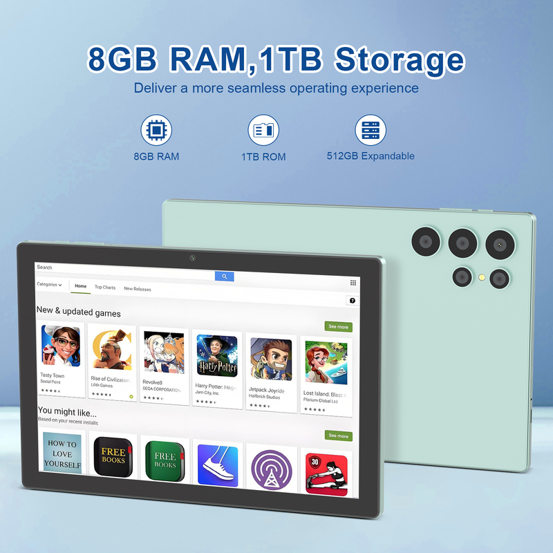 C idea Tablet PC touchscreen Android WiFi da 10,1 pollici con tastiera 5G LET CM8900plus