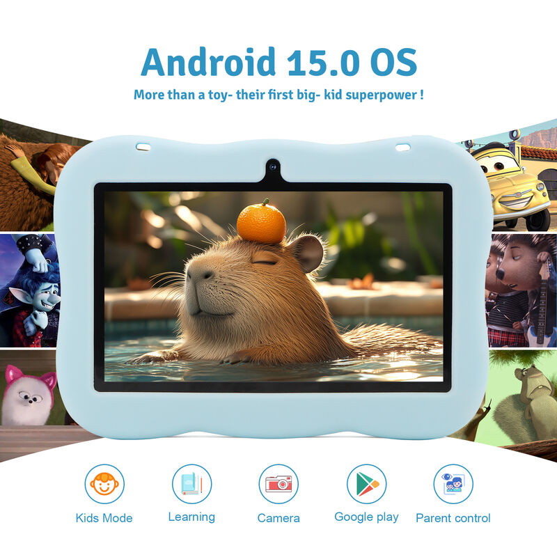 C idea Youth 7 Inch Tablet Android 15 con slot per schede tf, WiFi, 6GB + 128GB, 1024*600 IPS incell CM66