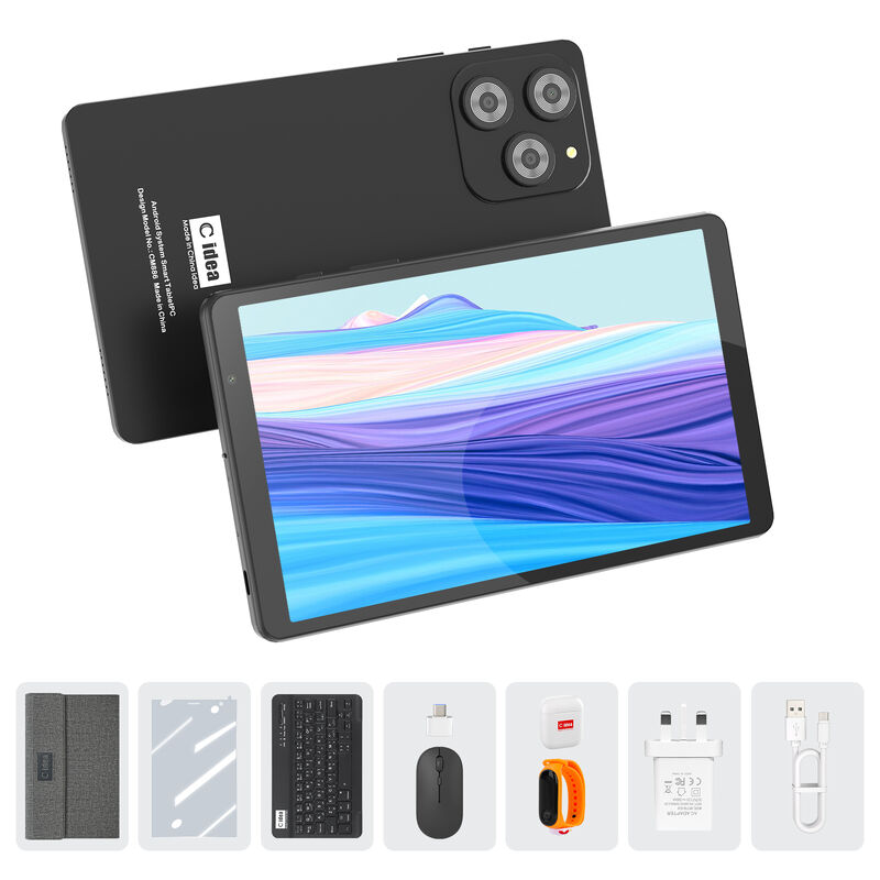 C idea Smart Tablet PC da 8 pollici con tastiera 8 GB RAM + 512 ROM 800 * 1340 IPS incell Display touchscreen BLACK CM866