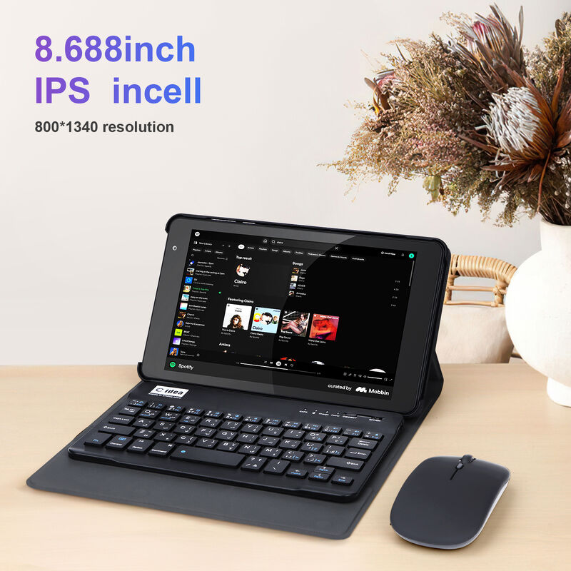 C idea Smart Tablet PC da 8 pollici con tastiera 8GB RAM+512 ROM 800*1340 IPS incell Touchscreen Display grigio CM866