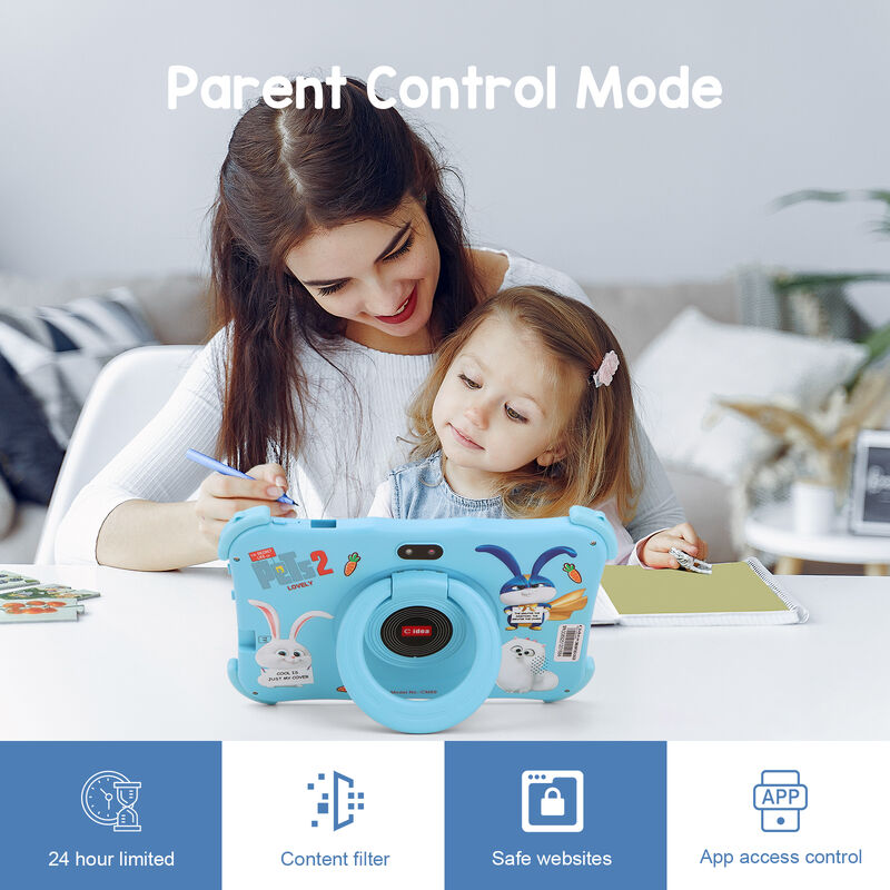 Tablet C idea Youth da 7 pollici Android 16 con slot per schede TF, WiFi, 8GB + 256GB, 1024*600 CM89