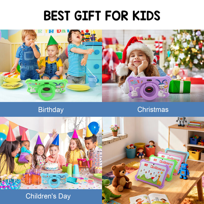 Tablet C idea Youth da 7 pollici Android 16 con slot per schede TF, WiFi, 8GB + 256GB, 1024*600 CM89