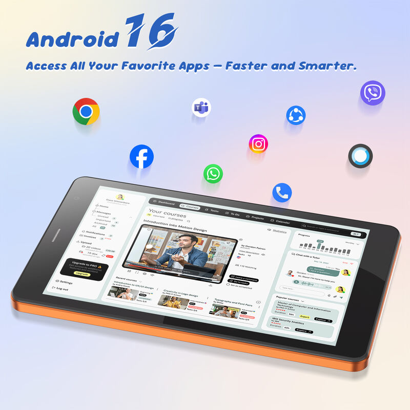 C idea Tablet Wifi da 7 pollici con custodia 8+256GB Storage Quad Core Processor 600x1024 IPS Touchscreen CM517 air