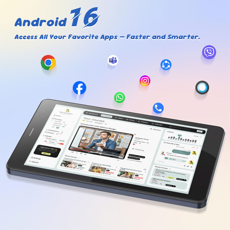C idea Tablet Wifi da 7 pollici con custodia 8+256GB Storage Quad Core Processor 600x1024 IPS Touchscreen CM517 air
