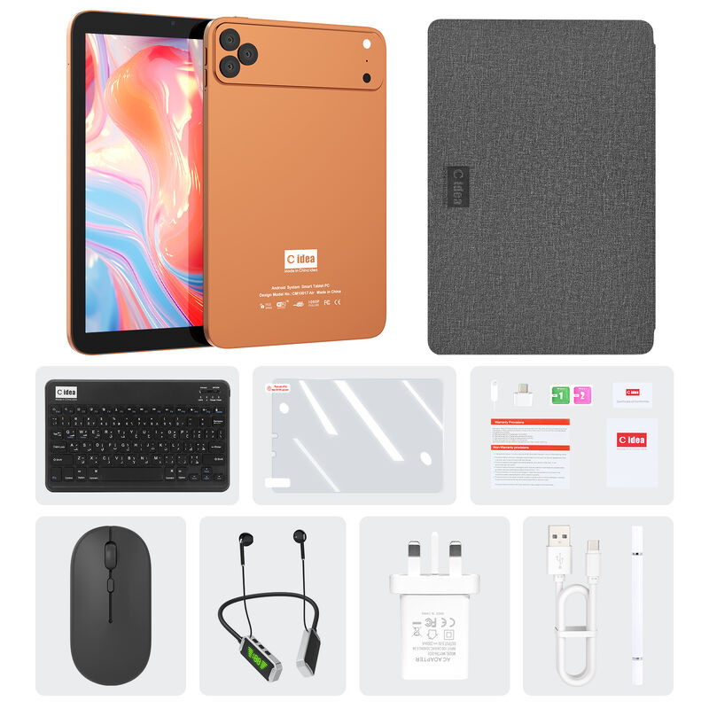 C Idea 10.1 Pollici Tablet SIM WIFI Tablet Android Con Penna Stylus CM10017air Arancione