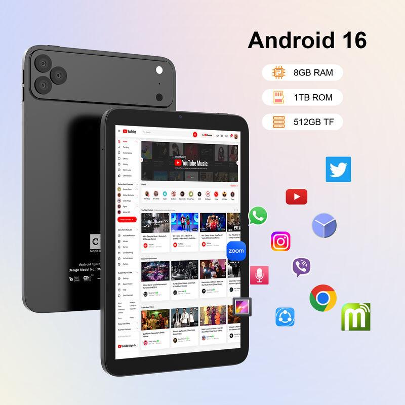 C Idea 10.1 Inch Tablet PC con SIM WIFI Android Tablet per l'istruzione CM10017air Nero