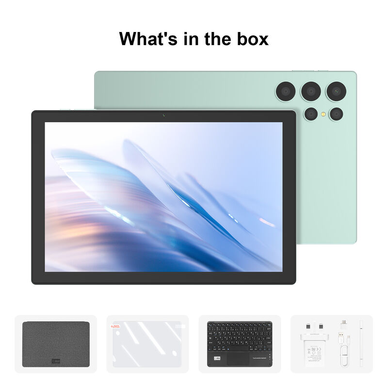C Idea 10 pollici Tablet Android CPU Snapdragon con Tastiera per Studente CM9000ultra Verde