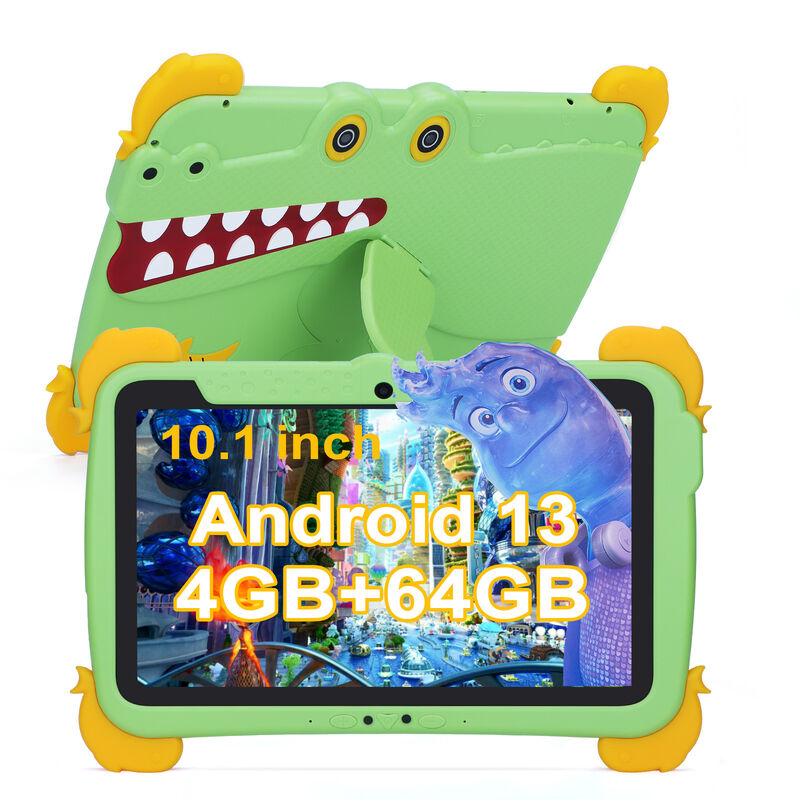 C idea Kids Tab 10.1inch Android 13 Tablet per bambini 4GB RAM 64GB ROM Protezione oculare Touchscreen per bambini da 3 a 8 anni