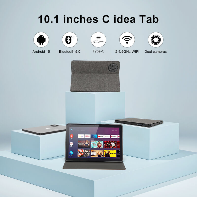 C idea Factor CM8800 Plus Schermo HD da 10,1 pollici Sistema Android 8 GB + 1 TBB Tablet PC per adulti con spazio di archiviazione di grandi dimensioni con tastiera mouse