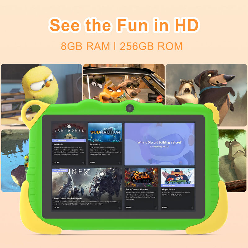 C idea Portable Educational Tablet For Students 8GB RAM 256GB ROM Batteria a lunga durata CM78-Green