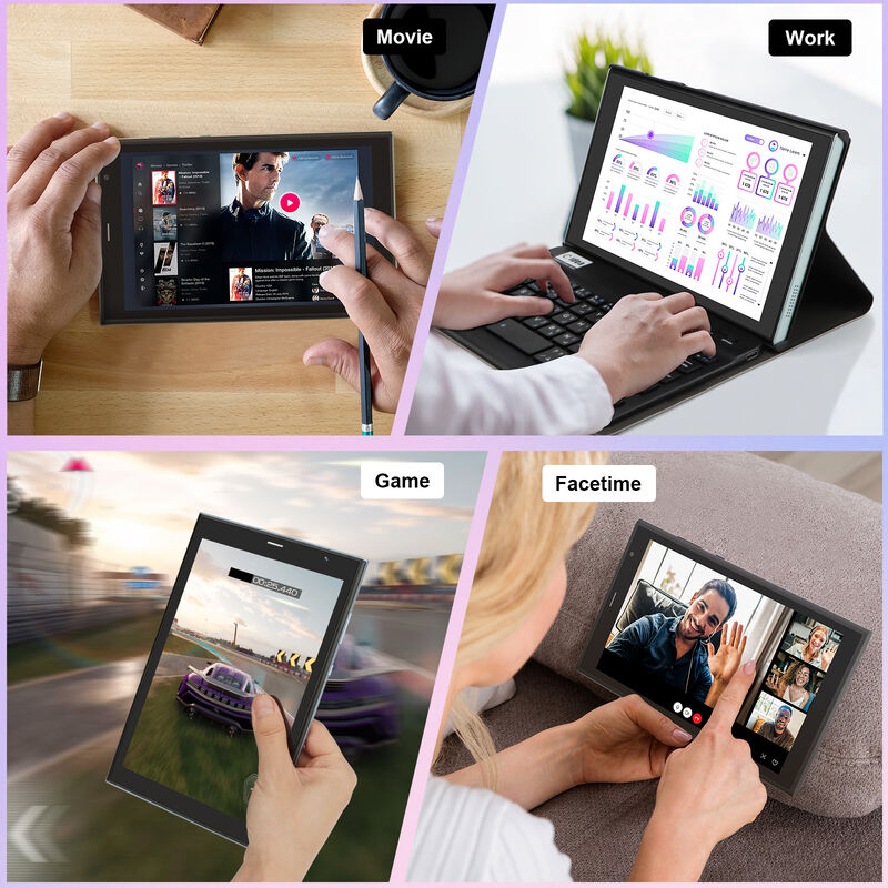 C Idea CM824 Ultra Tablet aziendale Android 16 da 8 pollici Quad-Core 8 GB 512 GB Memoria FHD Touch Screen Tablet con doppia fotocamera (Nero)
