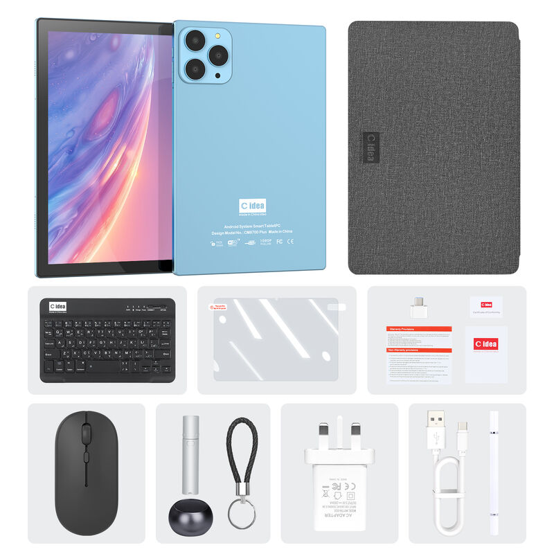 C idea Fabbrica 10,1 pollici schermo HD Sistema Android 8GB + 1TB Grande spazio di archiviazione Adulti Tablet PC CM8700 Plus