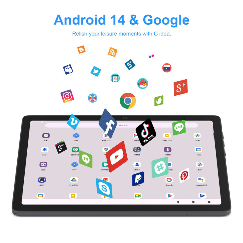 C Idea 10,59 pollici 8GB RAM 128GB ROM Tablet PC Android 16 Octa Core Dual Camera Wi-Fi Business Tablet (P1350)