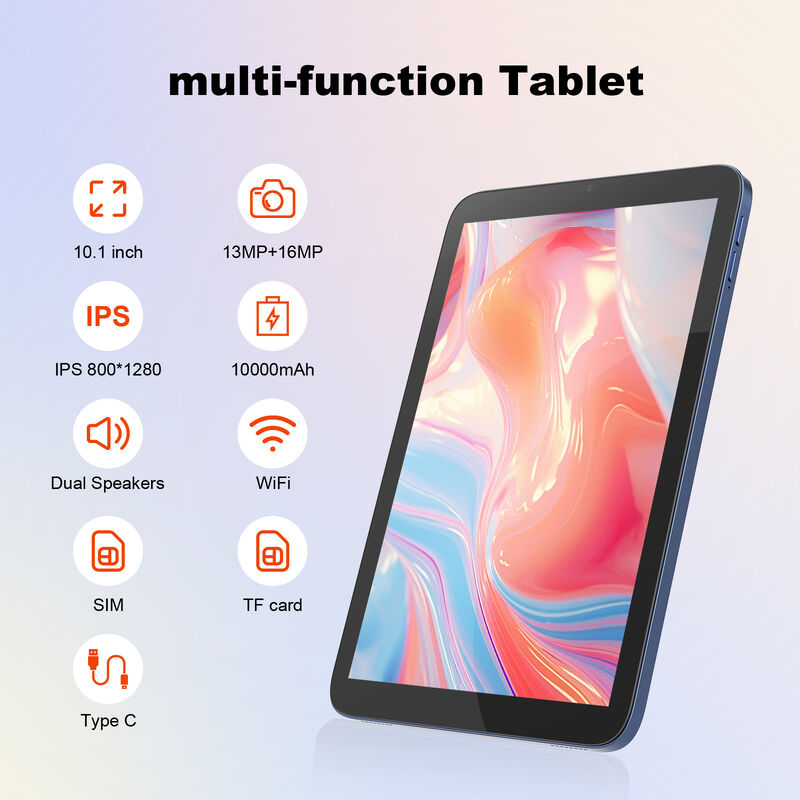 C Idea ODM/OEM 10,1 pollici Android 16 Business Tablet PC 8GB RAM 1TB Storage Wi-Fi FHD Touch Screen (CM10017 Air-Blue)